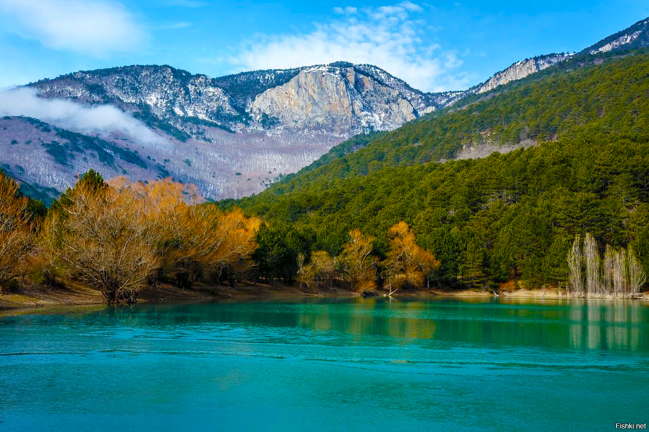 Озеро Юбилейное Крым село Запрудное